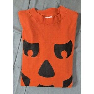 Vtg 80s Single Stitch Jack O Lantern T Shirt Unisex Size L Select T Made In USA